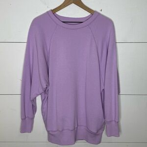 Aerie • Lavender Pocket Knit Sweatshirt Size XS